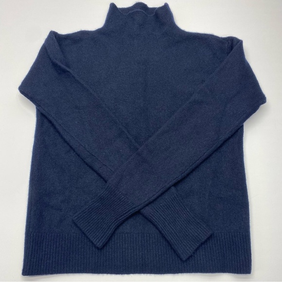 Scotch & Soda Women’s Navy Wool/Cashmere Mock Neck Sweater S LUXURIOUS - Picture 1 of 13